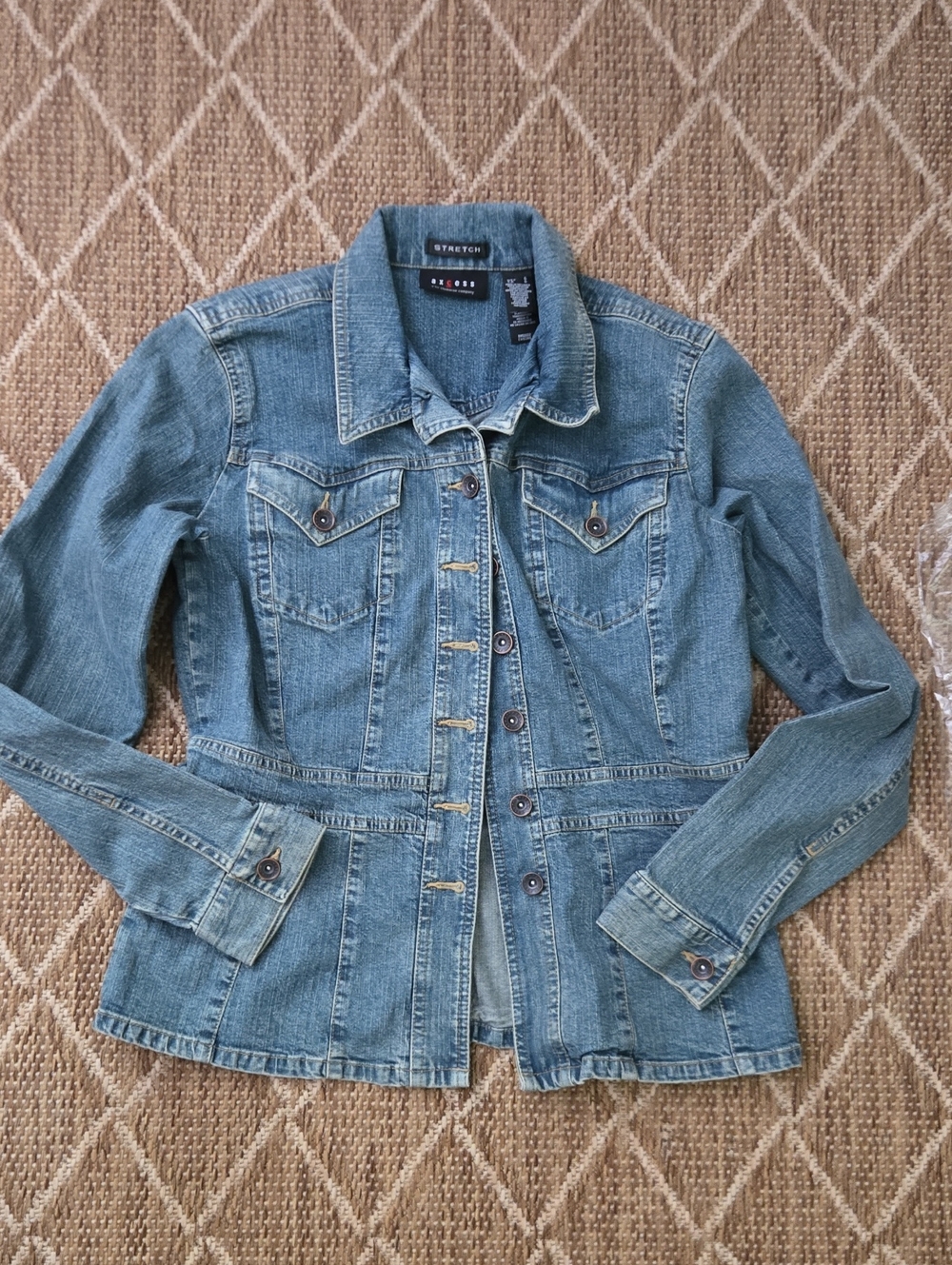 Axcess by Liz Claiborne Jean Jacket - Size Medium To Large Runs A Little Smaller